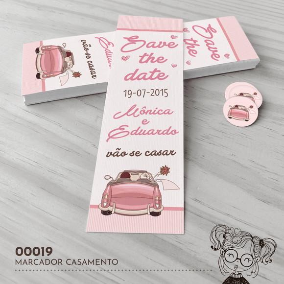 Marcador de Livro Save The Date - 00019