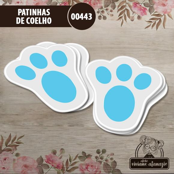 Patinhas de Coelho 4,5cm - Kit c/ 20 Unid