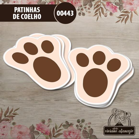 Patinhas de Coelho 5,5cm - Kit c/ 30 Unid