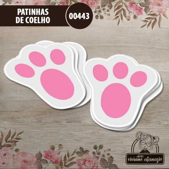 Patinhas de Coelho 5,5cm - Kit c/ 30 Unid