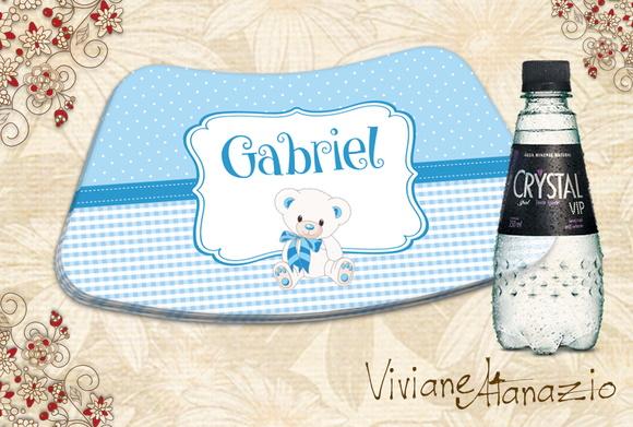 Rótulo Água Crystal Vip Ursinho - 00317