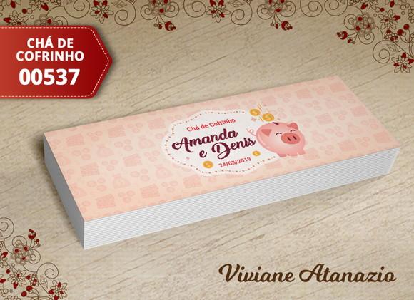 Rótulo Potinho Chá de Cofrinho - 00537