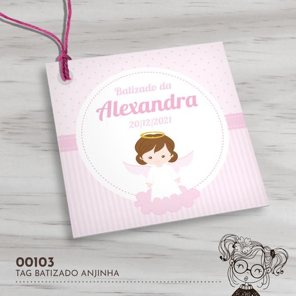 Tag Quadrada Anjinha - 00103