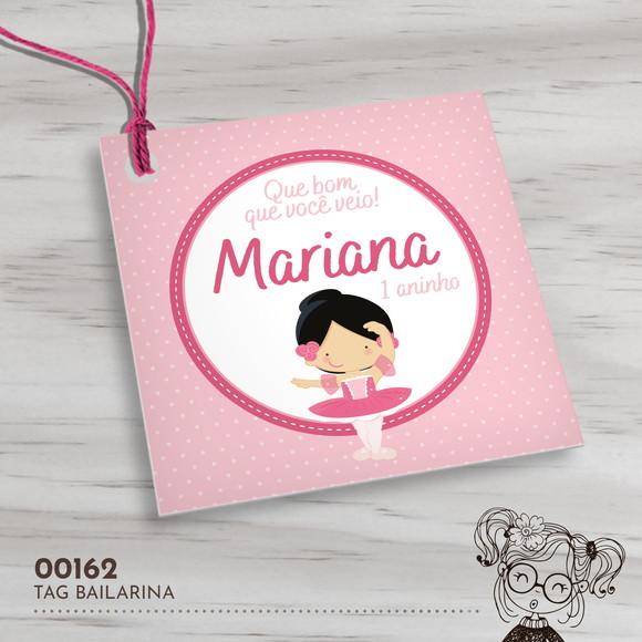 Tag Quadrada Bailarina - 00162