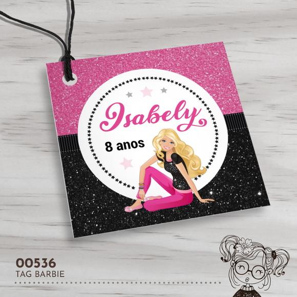 Tag Quadrada Barbie - 00536