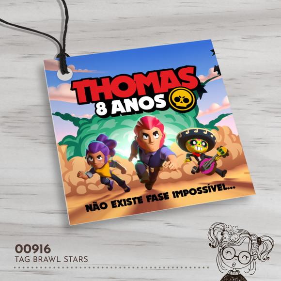 Tag Quadrada Brawl Stars - 00916