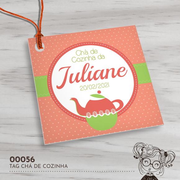 Tag Quadrada Chá de Cozinha - 00056