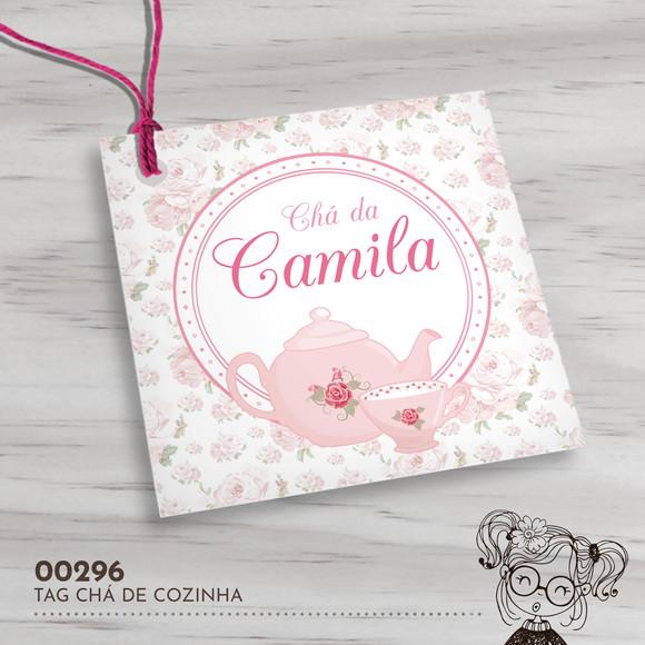Tag Quadrada Chá de Cozinha - 00296