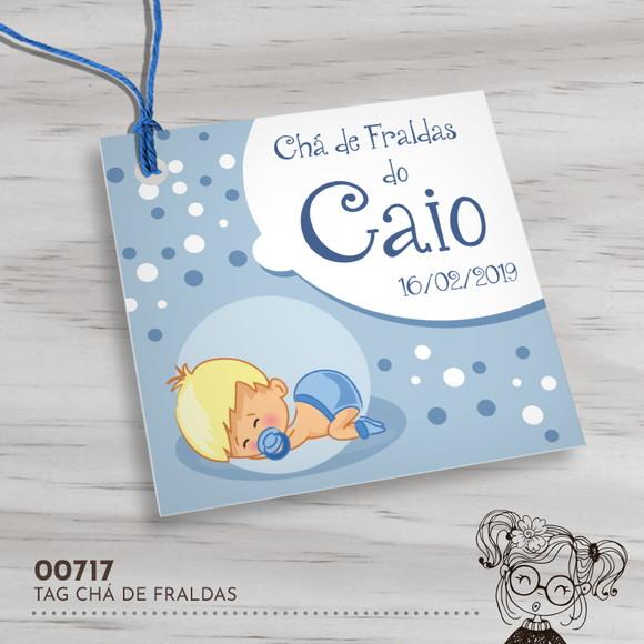 Tag Quadrada Chá de Fraldas - 00717