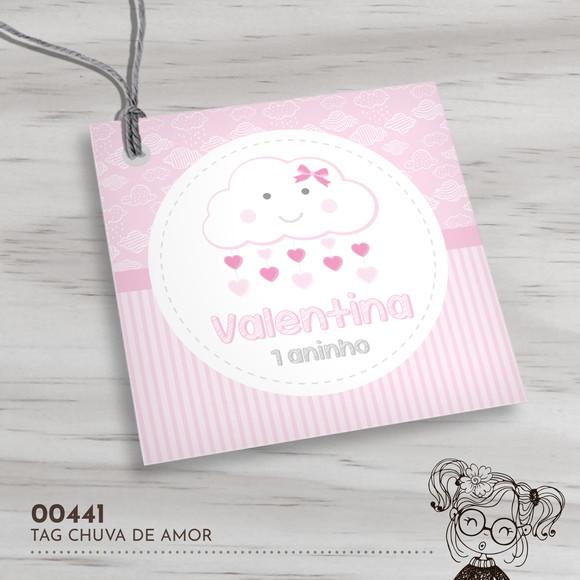 Tag Quadrada Chuva de Amor - 00441