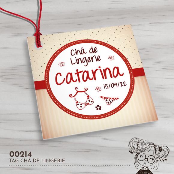 Tag Quadrada Chá de Lingerie - 00214