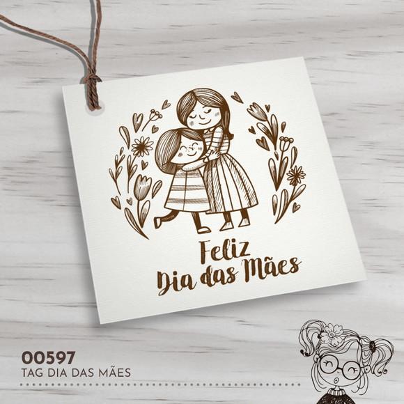 Tag Quadrada Dia das Mães - 00597