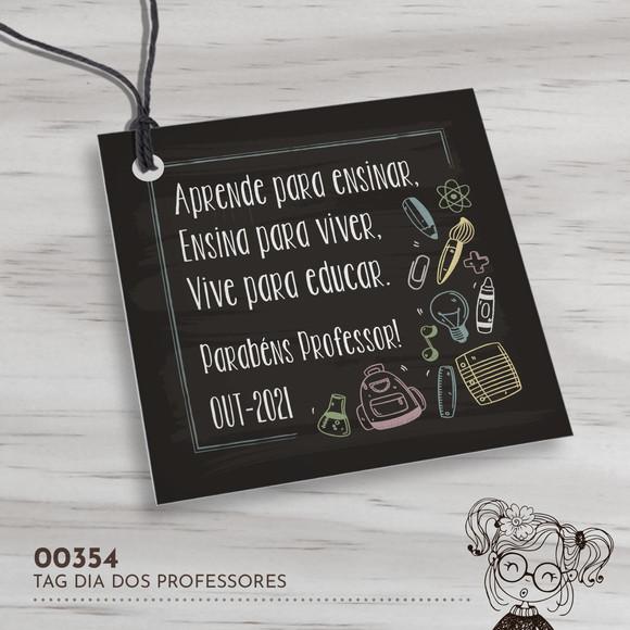 Tag Quadrada Dia dos Professores - 00354
