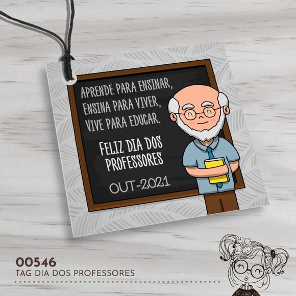 Tag Quadrada Dia dos Professores - 00546