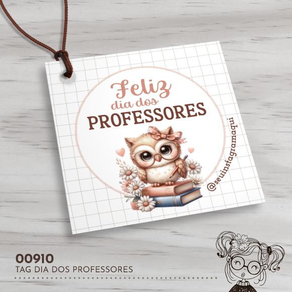 Tag Quadrada Dia dos Professores - 00910