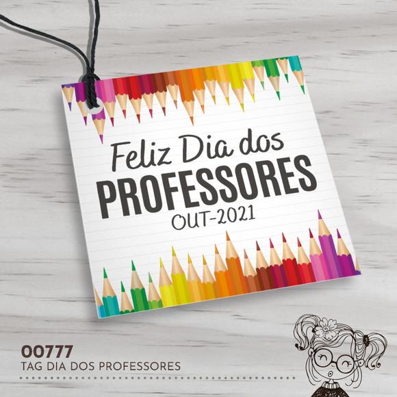 Tag Quadrada Dia dos Professores - 00777
