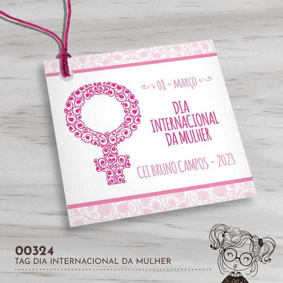 Tag Quadrada Dia Internacional da Mulher - 00324