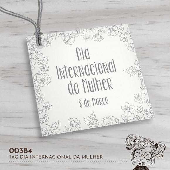 Tag Quadrada Dia Internacional da Mulher - 00384