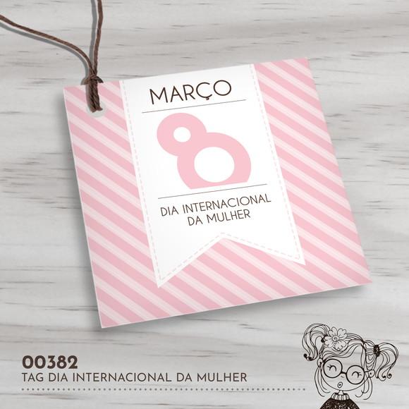 Tag Quadrada Dia Internacional da Mulher - 00382