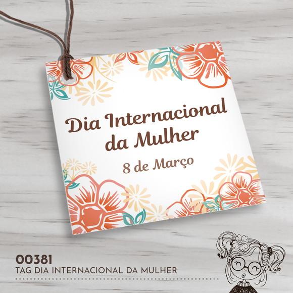 Tag Quadrada Dia Internacional da Mulher - 00381