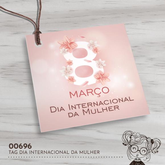 Tag Quadrada Dia Internacional da Mulher - 00696
