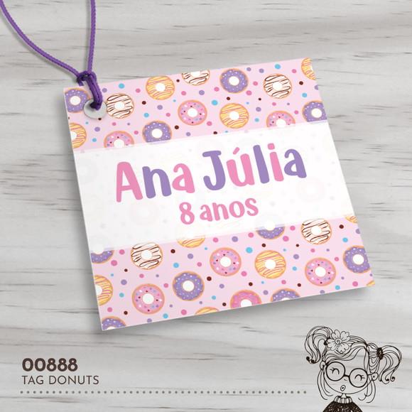 Tag Quadrada Donuts - 00888