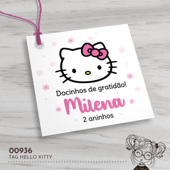 Tag Quadrada Hello Kitty - 00936