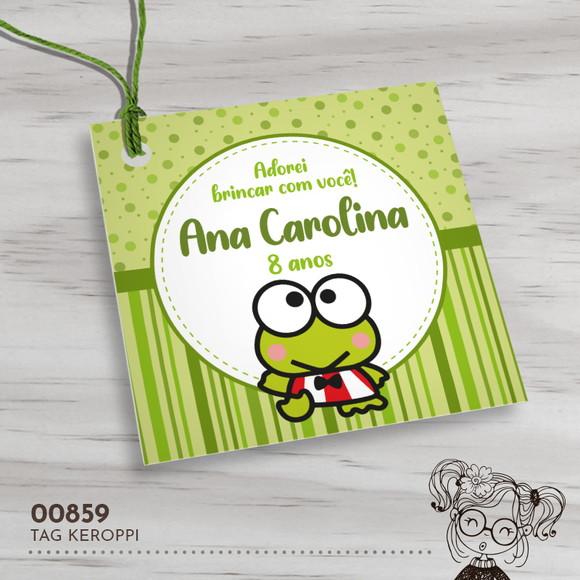 Tag Quadrada Keroppi - 00859