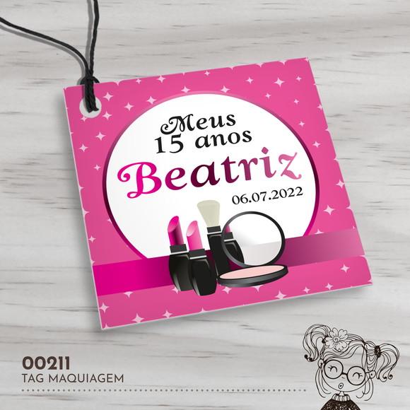 Tag Quadrada Maquiagem - 00211