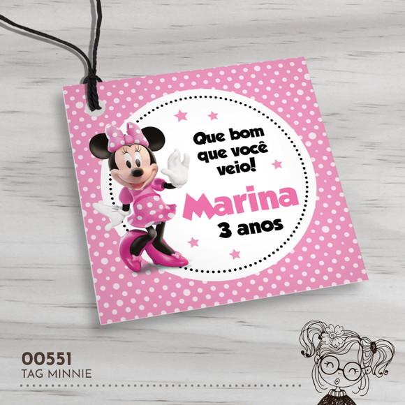Tag Quadrada Minnie - 00551