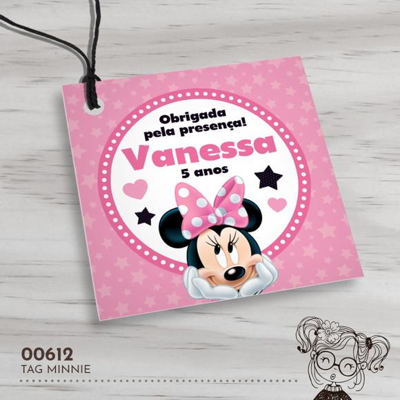 Tag Quadrada Minnie - 00612