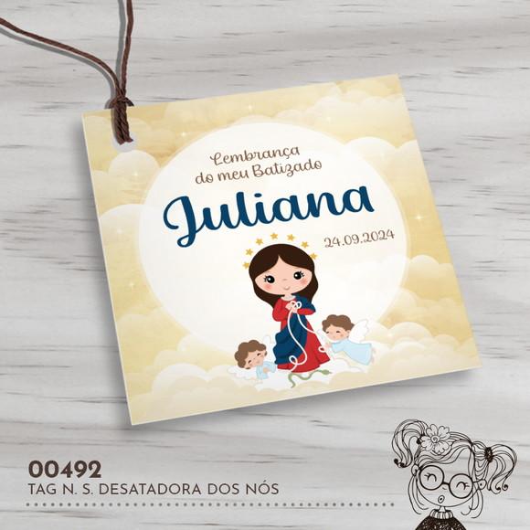 Tag Quadrada N. S. Desatadora dos Nós - 00492