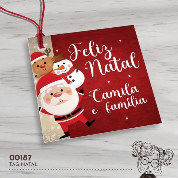Tag Quadrada Natal - 00187