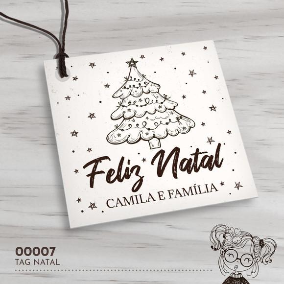 Tag Quadrada Natal - 00007