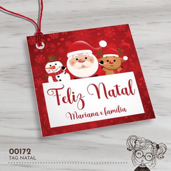 Tag Quadrada Natal - 00172