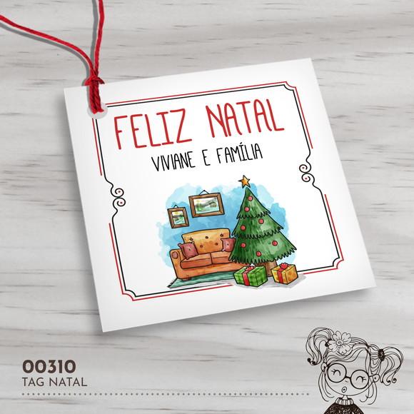 Tag Quadrada Natal - 00310