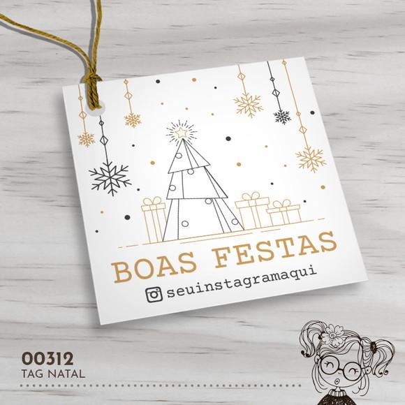 Tag Quadrada Natal - 00312