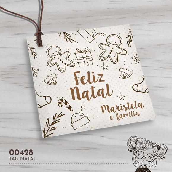 Tag Quadrada Natal - 00428