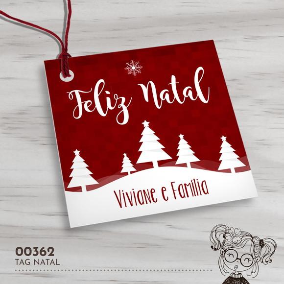 Tag Quadrada Natal - 00362