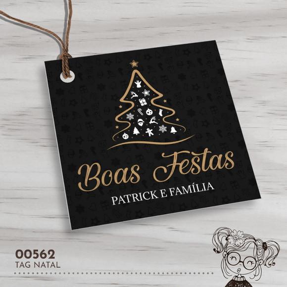 Tag Quadrada Natal - 00562