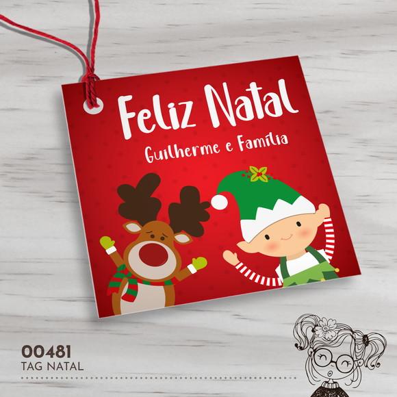 Tag Quadrada Natal - 00481
