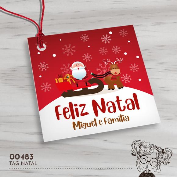Tag Quadrada Natal - 00483
