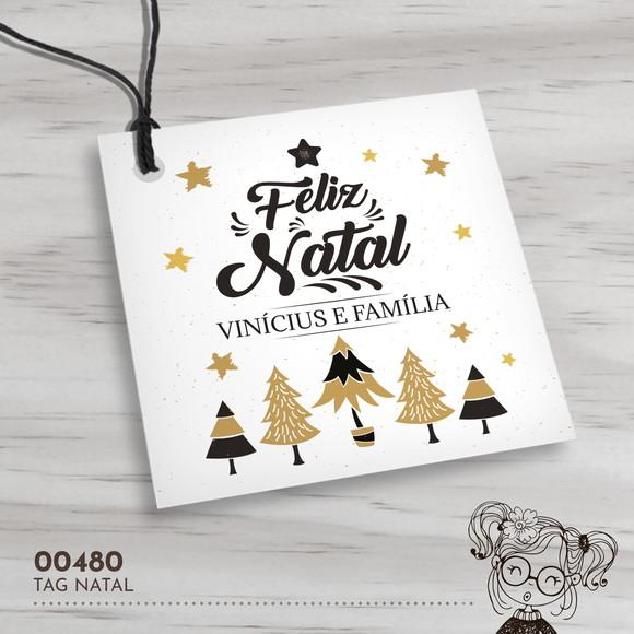 Tag Quadrada Natal - 00480