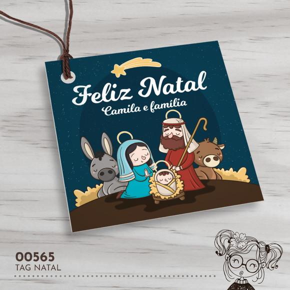 Tag Quadrada Natal - 00565