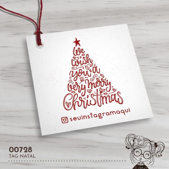 Tag Quadrada Natal - 00728