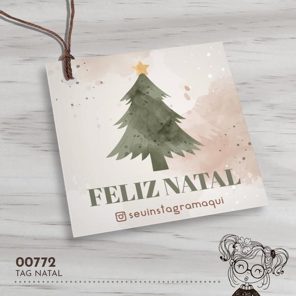 Tag Quadrada Natal - 00772