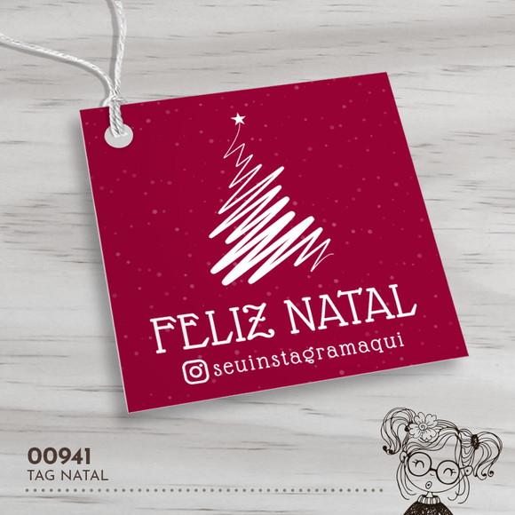Tag Quadrada Natal - 00941