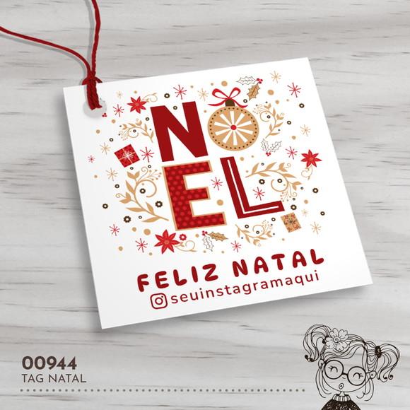Tag Quadrada Natal - 00944
