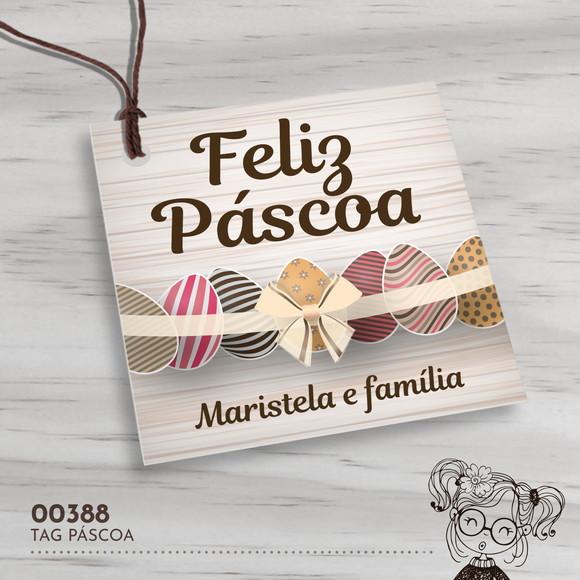 Tag Quadrada Páscoa - 00388