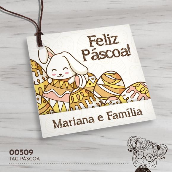Tag Quadrada Páscoa - 00509